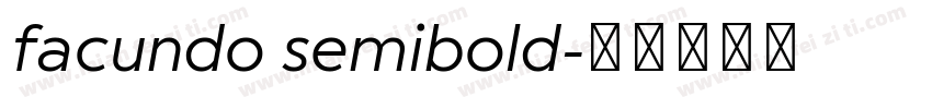 facundo semibold字体转换